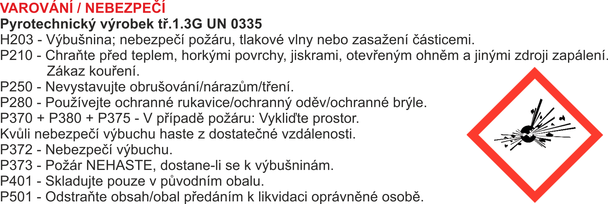Instrukcje bezpieczeństwa dotyczące pirotechniki